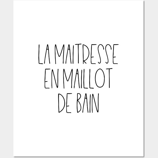 La maitresse en maillot de bain Wall Art by LemonBox